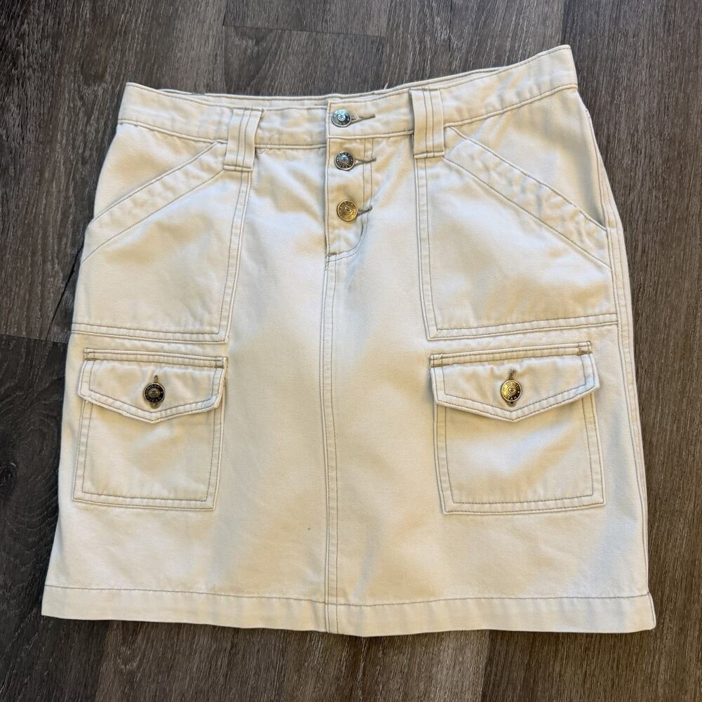 Roxy Women’s Short Skirt Ivory With Pockets Size 5